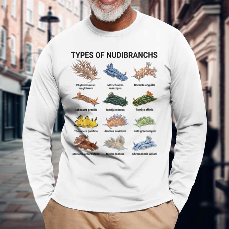 ウミウシ種 科学 海洋生物学 古生物学 長袖Tシャツ 高齢者への贈り物