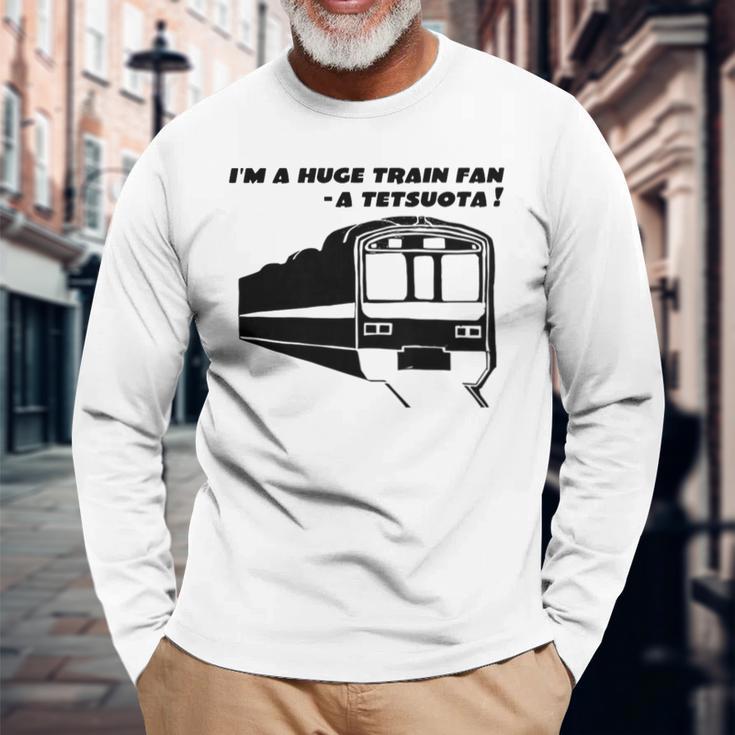 キッズ Tetsuota 鉄オタ）鉄道オタク 電車好き 日本 長袖Tシャツ 高齢者への贈り物