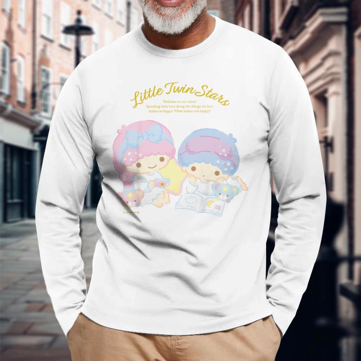 キッズ リトルツインスターズ ハピネスマイルーム 長袖Tシャツ 高齢者への贈り物