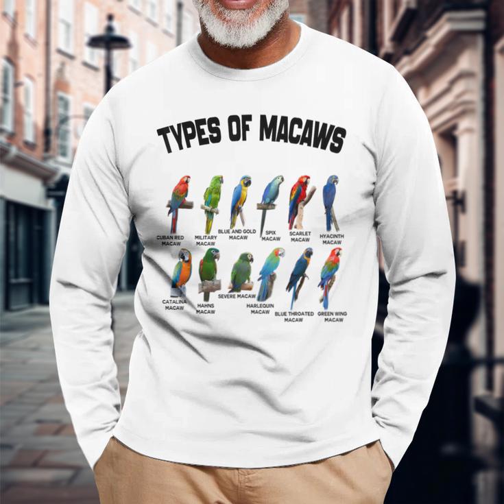コンゴウインコの種類 面白い品種 コンゴウインコ ヴィンテージ オウム ファミリー 長袖Tシャツ 高齢者への贈り物
