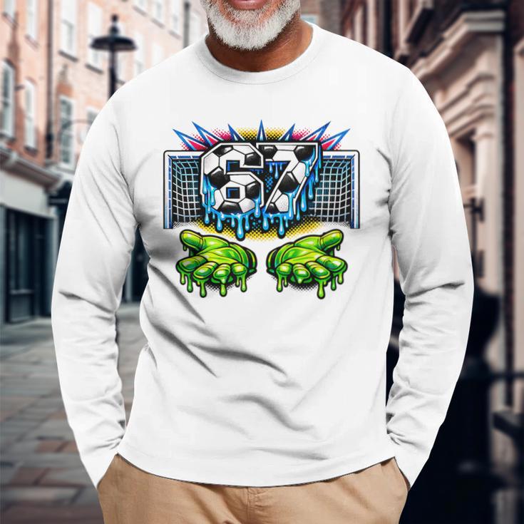 サッカー 67 シックスセブンファニージェンアルファミームドリップ 長袖Tシャツ 高齢者への贈り物