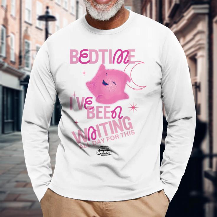 ザ・スーパーマリオギャラクシー・ムービー Pink Luma Bedtime 長袖Tシャツ 高齢者への贈り物