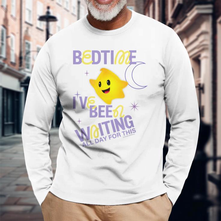 ザ・スーパーマリオギャラクシー・ムービー Yellow Luma Bedtime 長袖Tシャツ 高齢者への贈り物