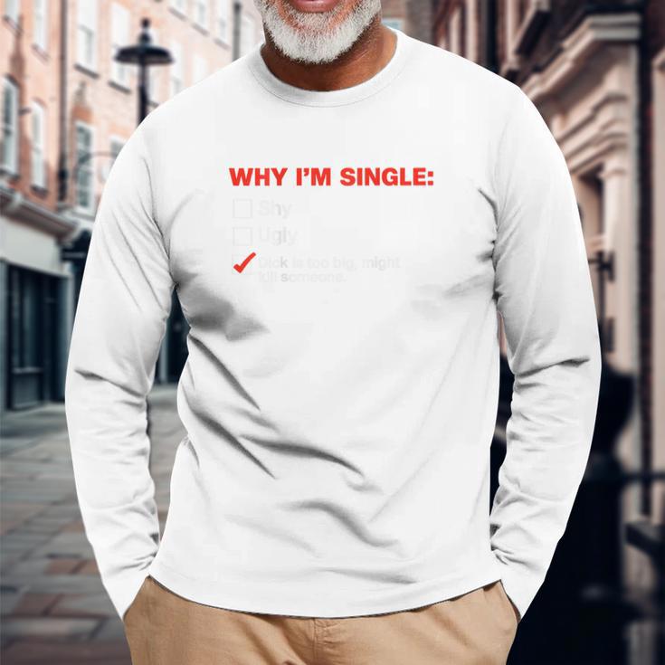 シングルライフのユーモア 長袖Tシャツ 高齢者への贈り物