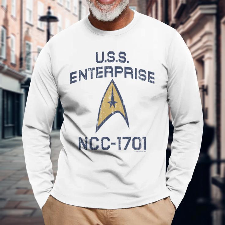 スタートレック オリジナルシリーズ エンタープライズ デルタ 長袖tシャツ 長袖Tシャツ 高齢者への贈り物