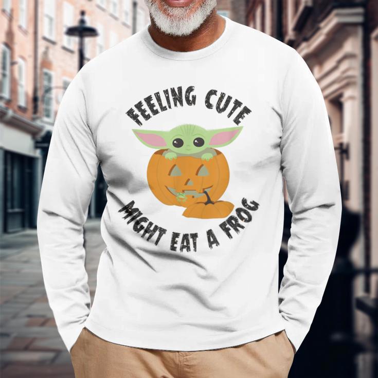 スター・ウォーズ マンダロリアン ハロウィン グルーグ かわいい 長袖Tシャツ 高齢者への贈り物