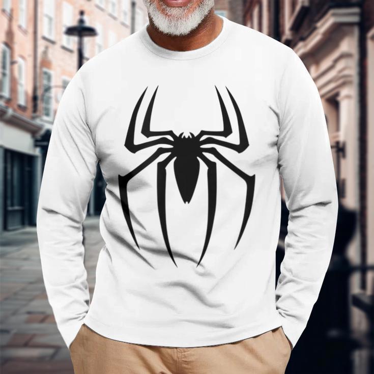 スパイダーグラフィック。 長袖Tシャツ 高齢者への贈り物