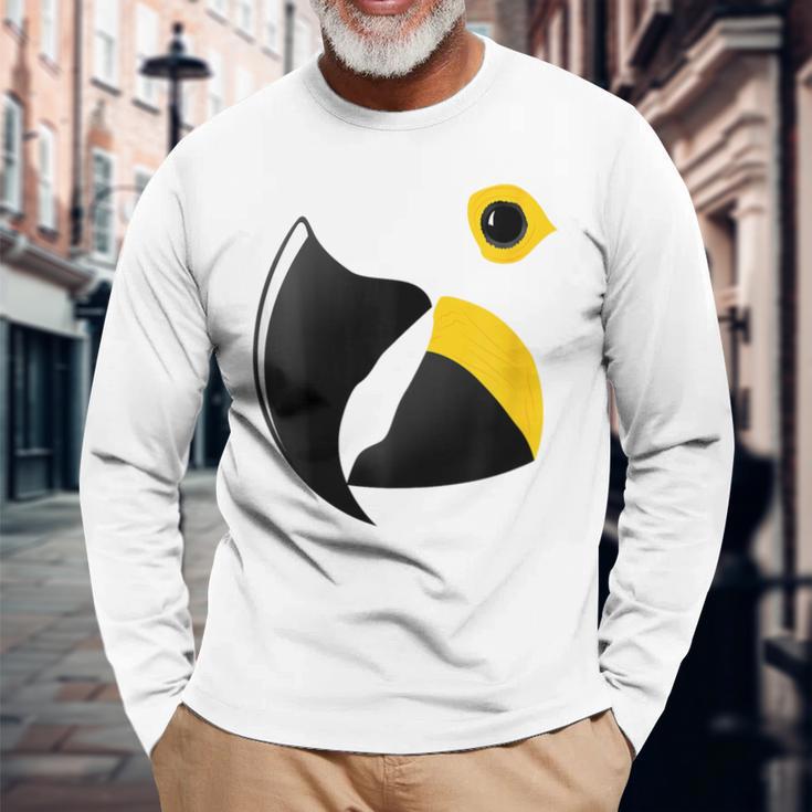 スミレコンゴウインコ 長袖Tシャツ 高齢者への贈り物