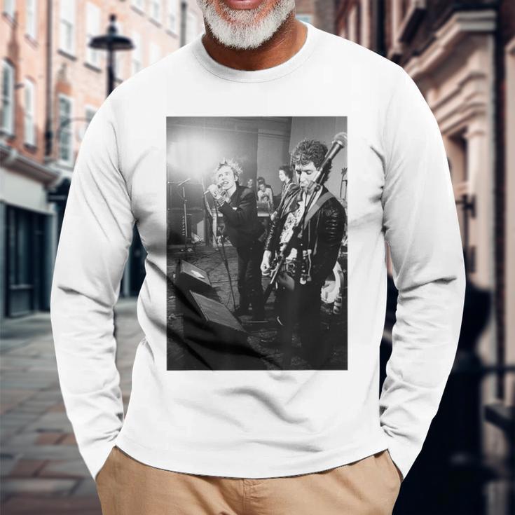 セックスピストルズ ジョニー・ロッテン・シド ヴィシャス・スティーブ・ジョーンズ 1977 長袖Tシャツ 高齢者への贈り物