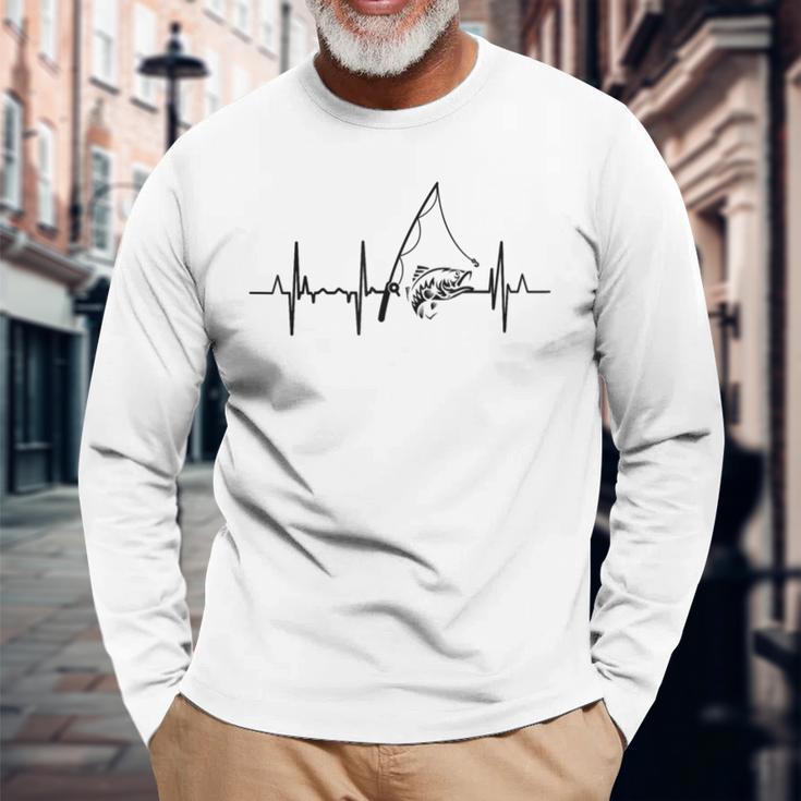 フィッシングハートライン 長袖Tシャツ 高齢者への贈り物