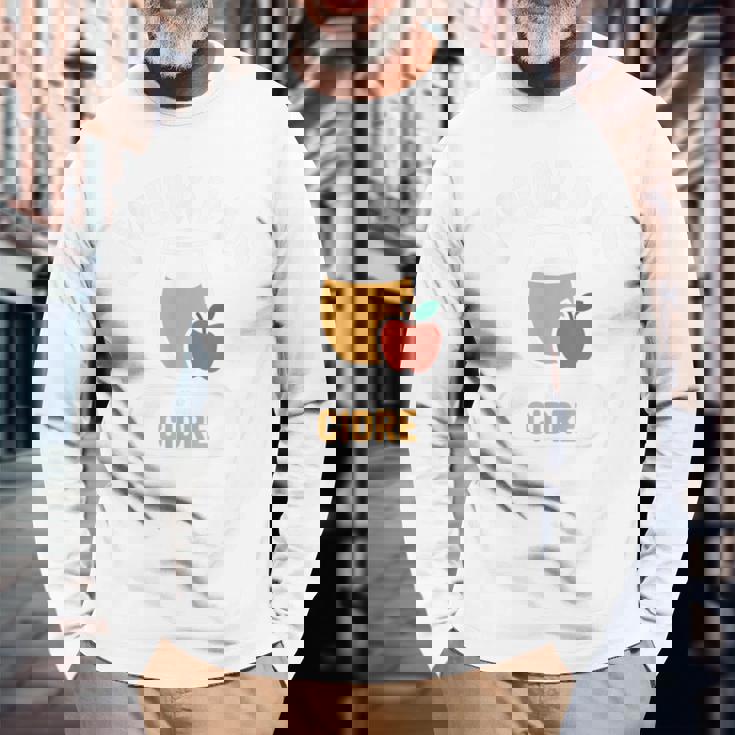 フランスのj'peux Pas J'ai Cidre Cider Lovers 長袖Tシャツ 高齢者への贈り物