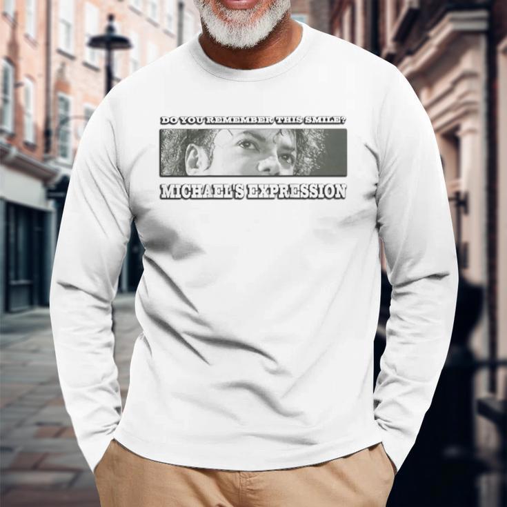 マイケルジャクソン_715_バックプリント 長袖Tシャツ 高齢者への贈り物