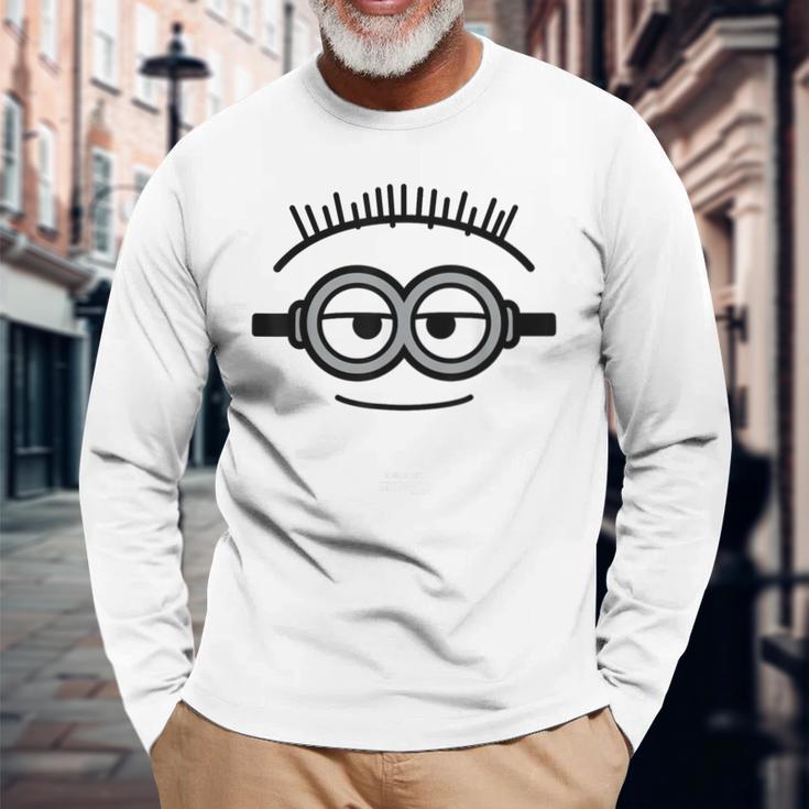ミニオンズ Jorge Big Face Costume Graphic 長袖Tシャツ 高齢者への贈り物