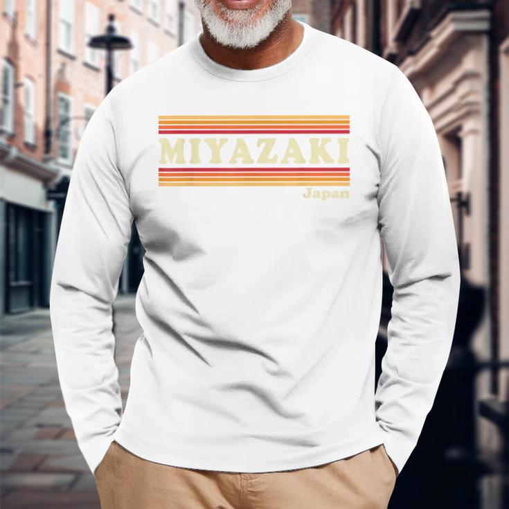 ヴィンテージ 80年代 宮崎 日本 レトロ グラフィック 長袖Tシャツ 高齢者への贈り物