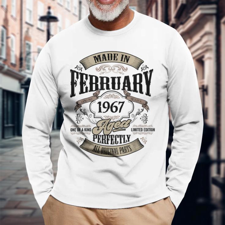 ヴィンテージ還暦伝説 1967年2月 60歳の贈り物 長袖Tシャツ 高齢者への贈り物