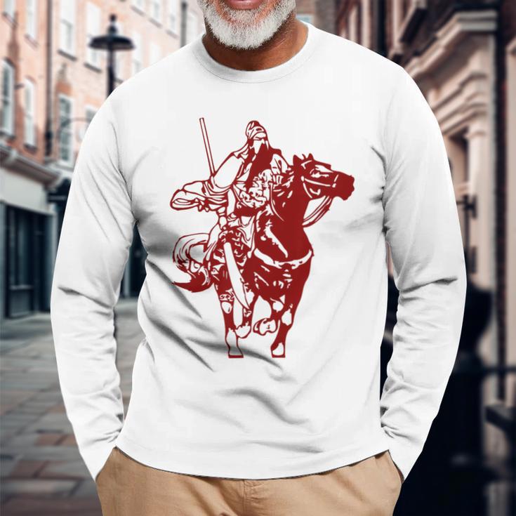 中国三国志将 関羽 関雲昌 長袖Tシャツ 高齢者への贈り物