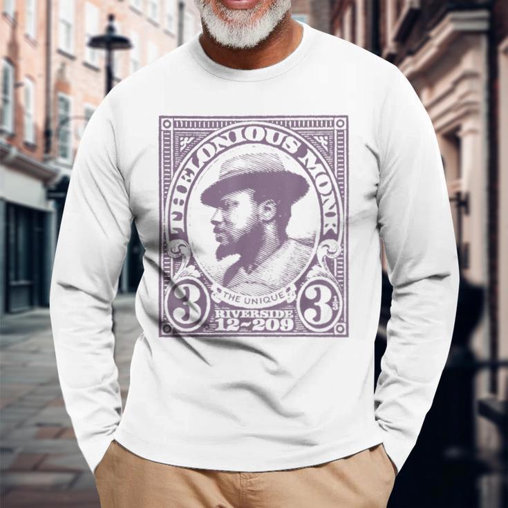 公式セロニアス・モンク・ジャズ・アイコン・グッズ The Unique 長袖Tシャツ 高齢者への贈り物