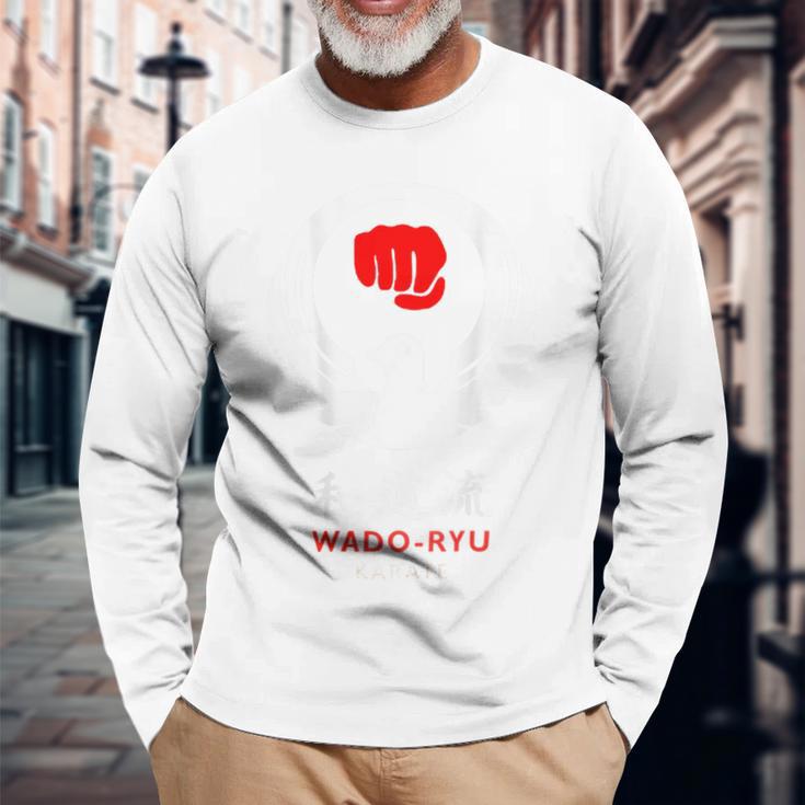和道龍 空手 バックプリント 長袖Tシャツ 高齢者への贈り物