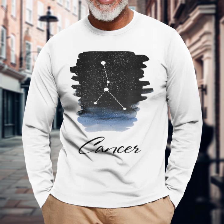 星座 星座 パターン かに座 ホロスコー 長袖Tシャツ 高齢者への贈り物