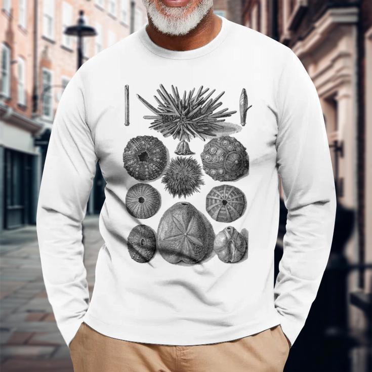 海洋学 海洋動物学 生物学者 航海ウニ 長袖Tシャツ 高齢者への贈り物