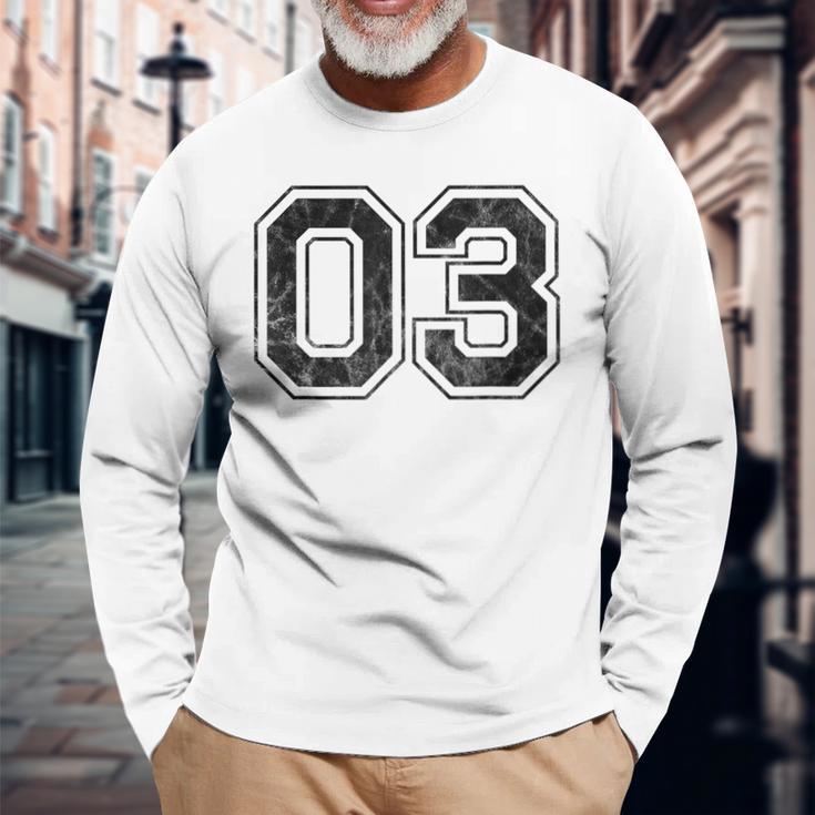 番号03 長袖Tシャツ 高齢者への贈り物