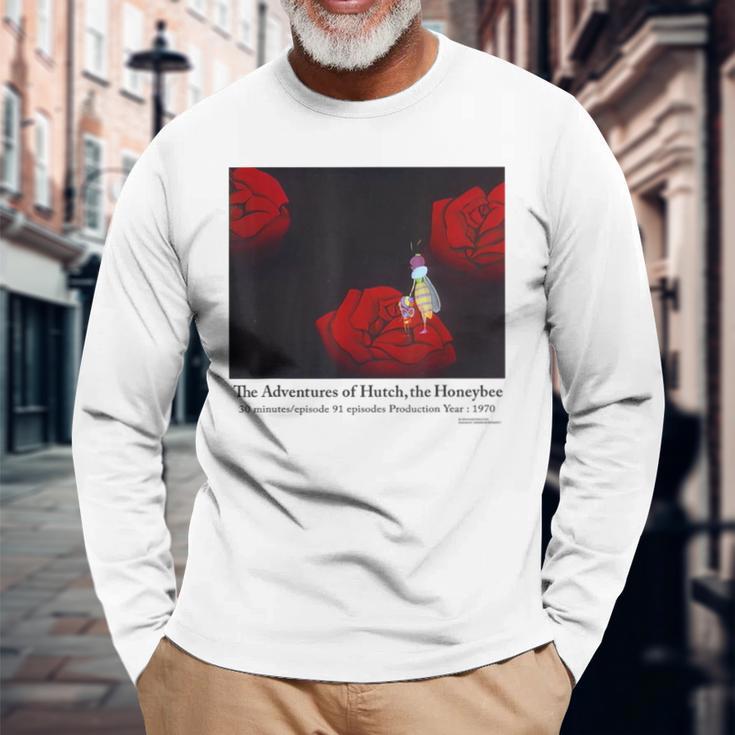 背景シリーズハッチ I 長袖Tシャツ 高齢者への贈り物