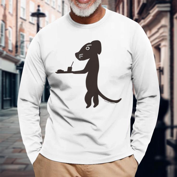 詩とメルヘン 東君平 インド洋の犬 長袖Tシャツ 高齢者への贈り物