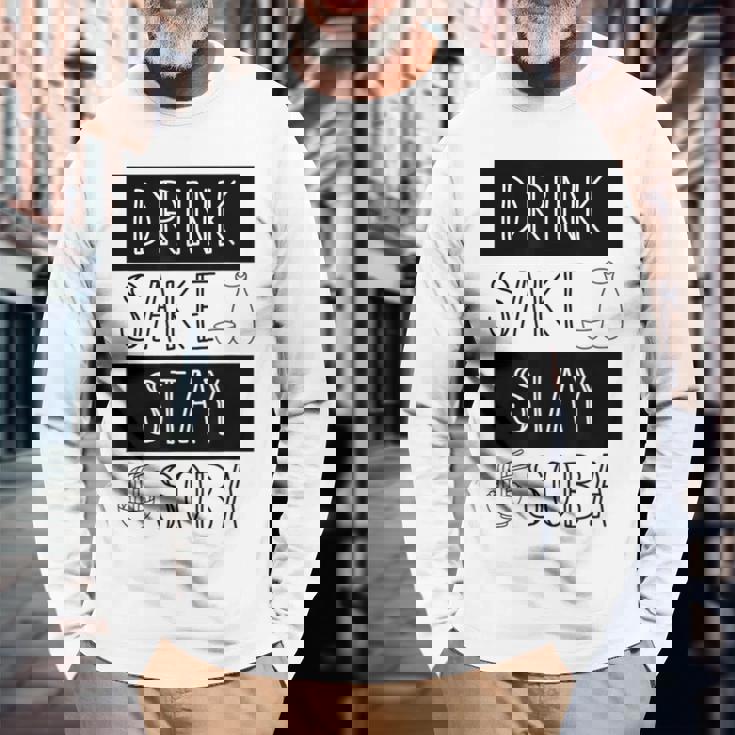 酒飲みそばそば Drinkake Andtayoba 長袖Tシャツ 高齢者への贈り物