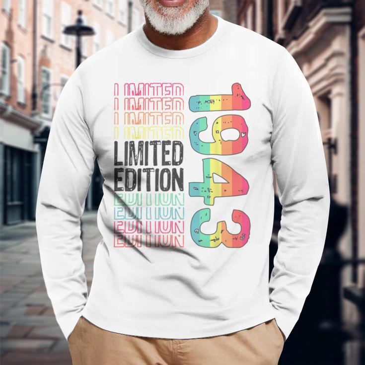 限定版 ヴィンテージ レトロ 誕生年 1943 長袖Tシャツ 高齢者への贈り物
