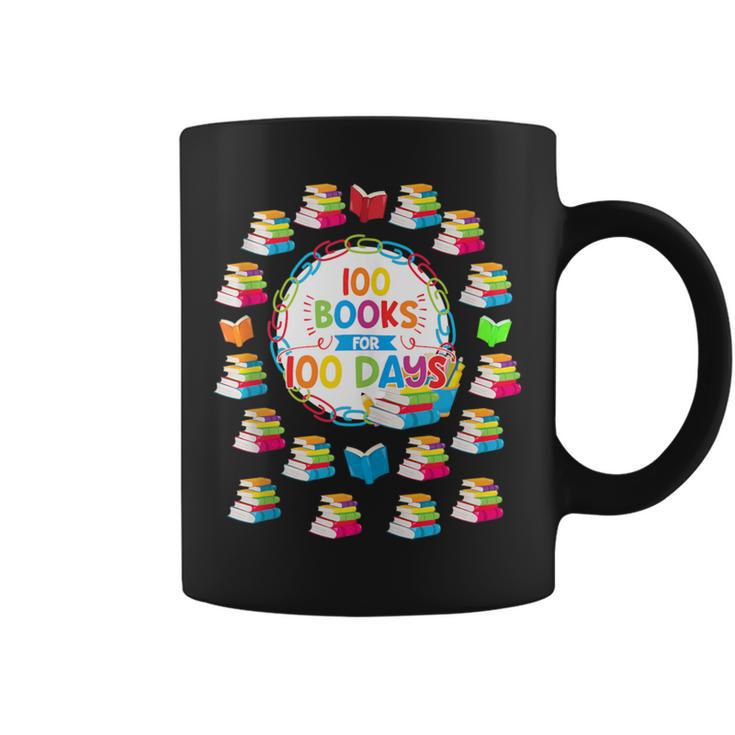 100 Books For 100 Days 100th Day Of School Top Teacher Kid Graphic Print Coffee Mug