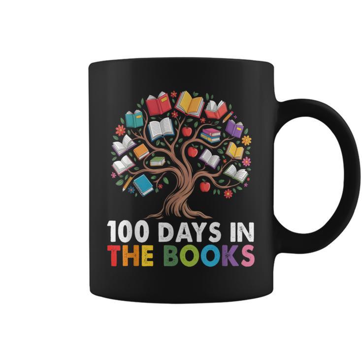 100 Days In The Books Reading Teachers Librarians School Graphic Print Coffee Mug