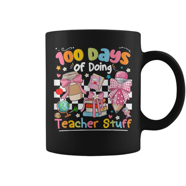100th Day Of School Teacher 100 Days Coffee Books Graphic Print Coffee Mug