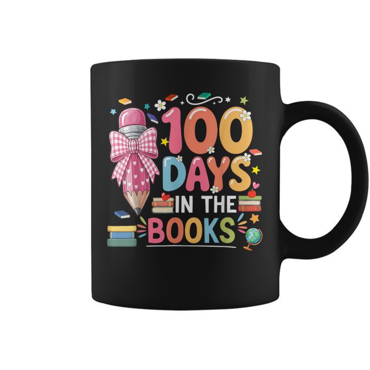 100th Day Of School Teacher Floral 100 Days In The Books Graphic Print Coffee Mug