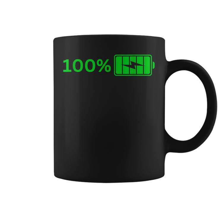 100バッテリー – 100バッテリー I おもしろい 高エネルギーパーセント コーヒーマグ