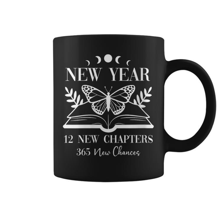 12 New Chapters 365 New Chances Book Reading 2026 New Year Graphic Print Coffee Mug
