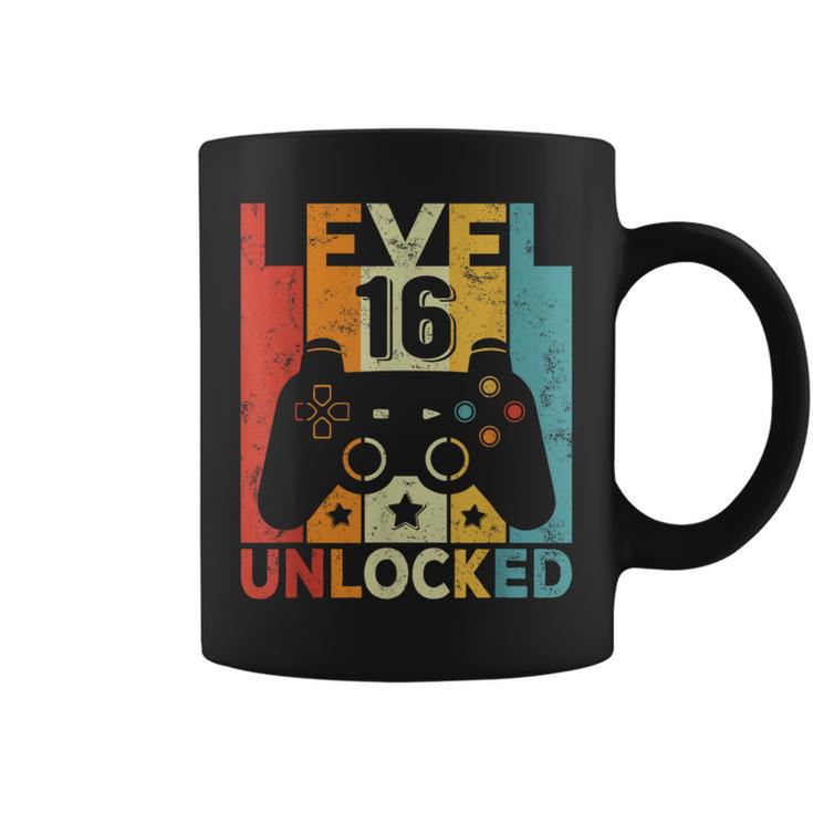 16 Cumpleaños Niño Niña 16 Años Gaming Controller Gamer Taza de café