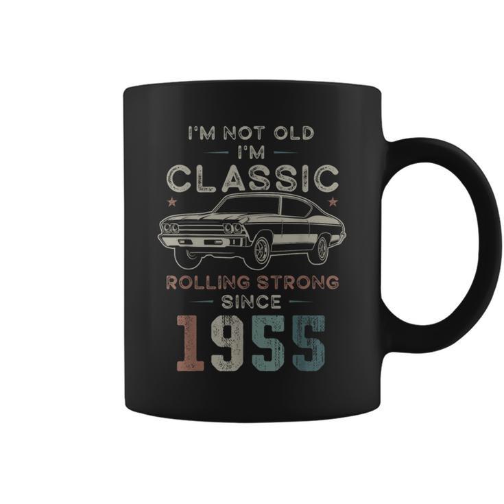 1955年生まれ、71歳の誕生日 クラシックカー コーヒーマグ