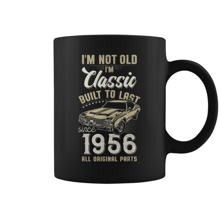 1956年生まれ、70歳の誕生日、クラシックカー コーヒーマグ