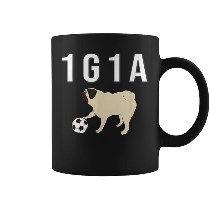 1G1a Pug くるりん尻尾のパグ おもしろ コーヒーマグ