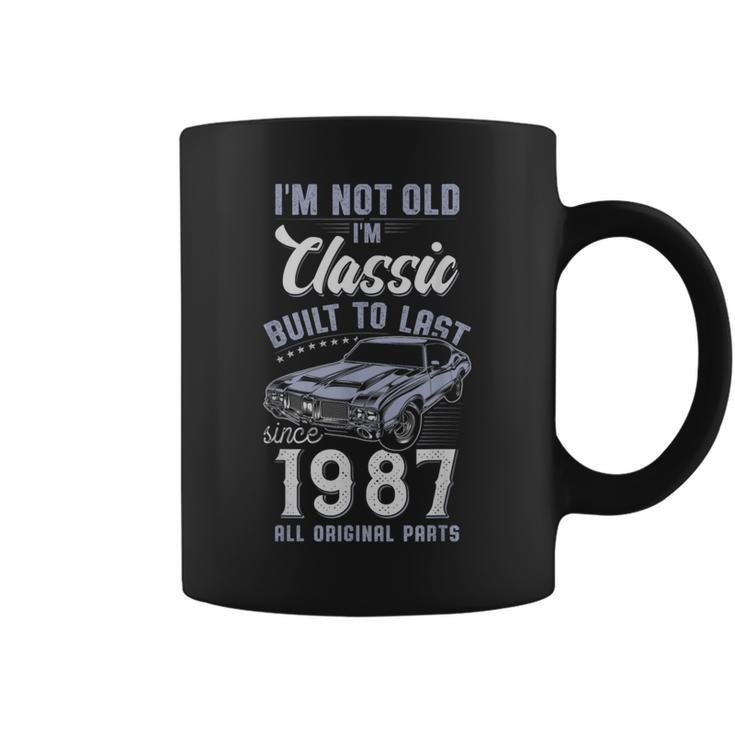 39歳の誕生日 1987年クラシックカー コーヒーマグ