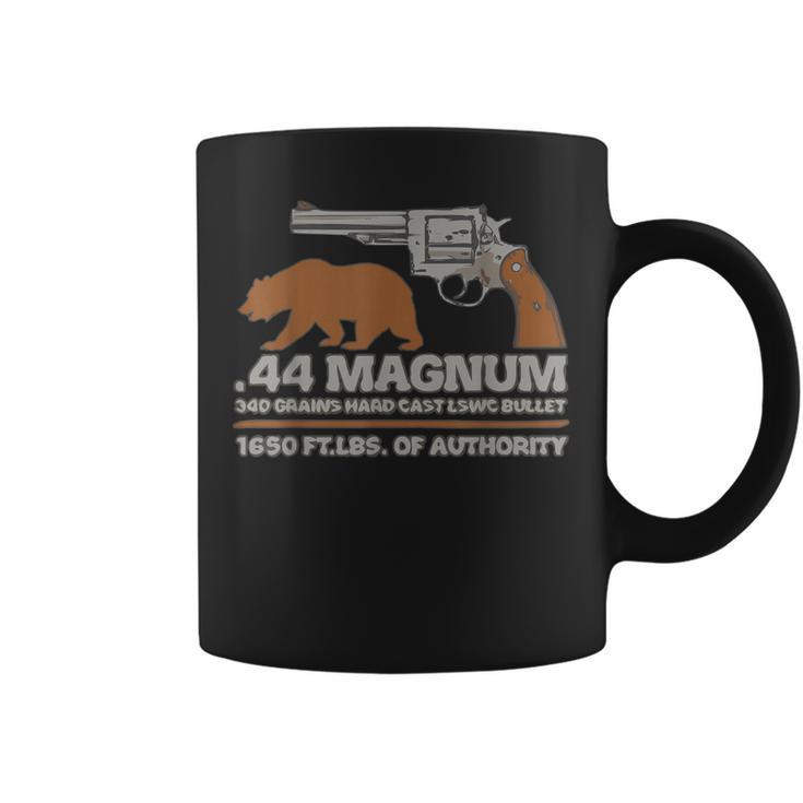 44マグナム ビッグボアハンティングリボルバー、ベアアウトドアトレイルtシャツ コーヒーマグ
