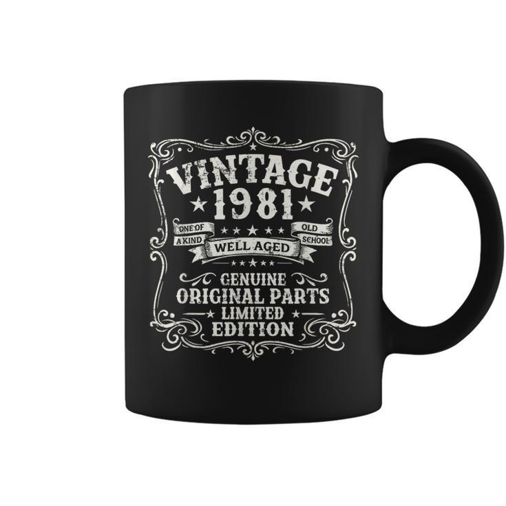 45歳 誕生日 男性女性intage 1981年1981年生まれ レトロデザインブランド コーヒーマグ
