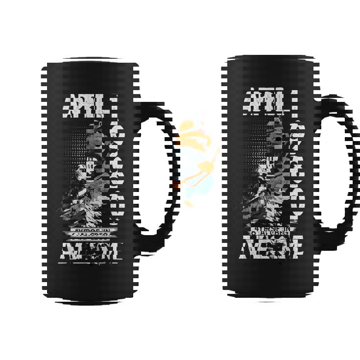 46Th Birthday Legends April 1980Intage 46 Years Old コーヒーマグ