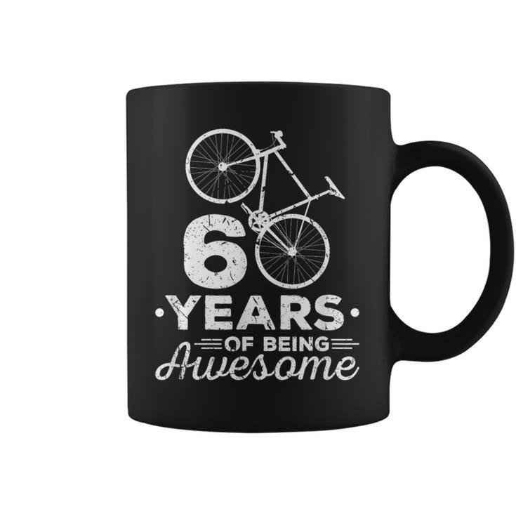 60 Years Of Being Awesome ロードバイク・サイクリングバイシクル コーヒーマグ