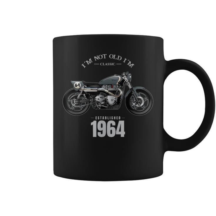 60 歳の誕生日男性オートバイ バイクに乗る人 1964 コーヒーマグ