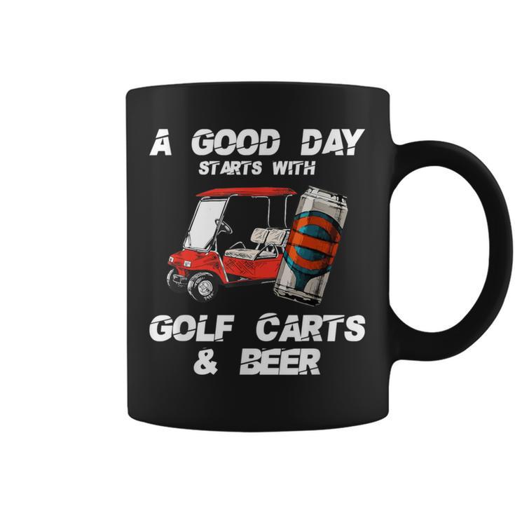 A Good Daytarts With Golf Carts And Beer 面白いゴルフ コーヒーマグ