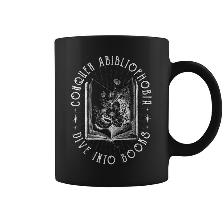 Abibliophobia Book Lover Graphic Print Coffee Mug Abibliophobia Book Lover Graphic Print Coffee Mug