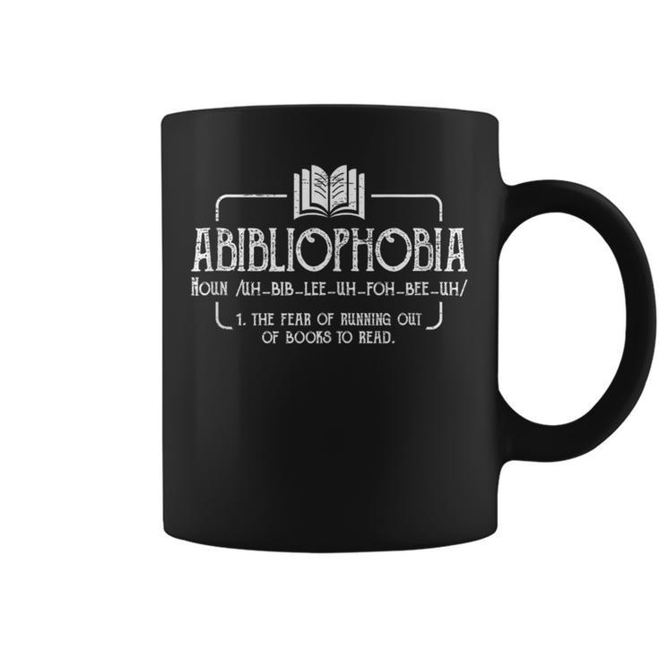 Abibliophobia Book Reading Men Woman Bookworm Graphic Print Coffee Mug Abibliophobia Book Reading Men Woman Bookworm Graphic Print Coffee Mug