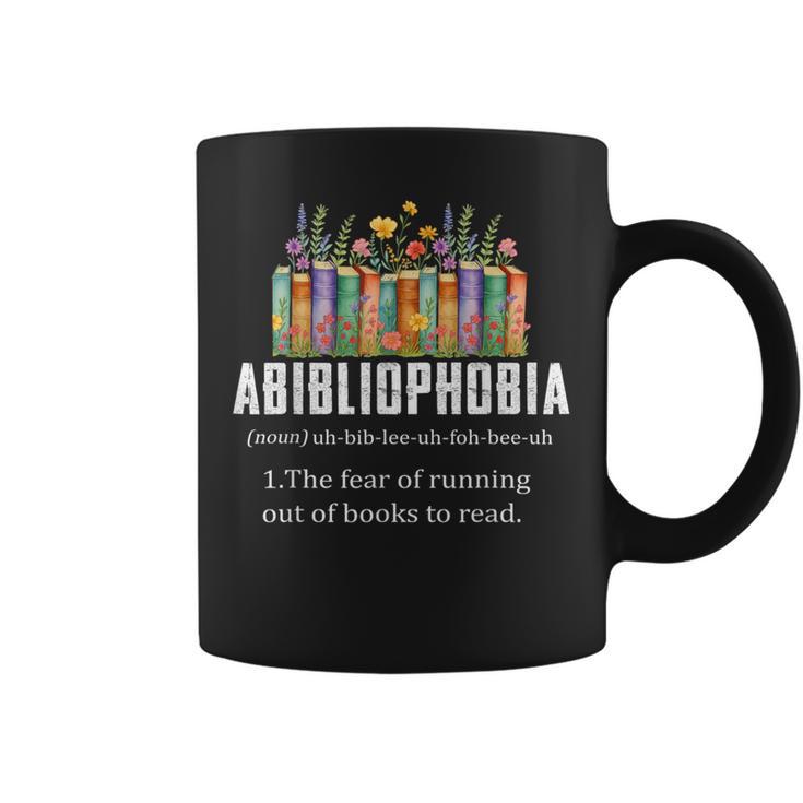 Abibliophobia Definition Book Reader Book Nerd Book Reading Graphic Print Coffee Mug