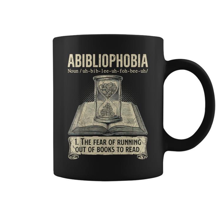 Abibliophobia Reading Bookworm Books Reader Graphic Print Coffee Mug